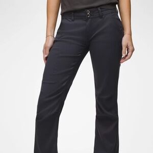 prAna Halle II straight leg women's pant, size 0, Coal